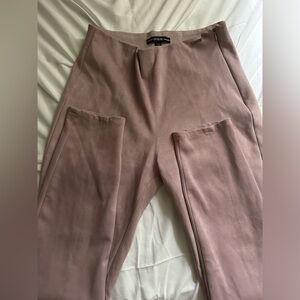 Guess Suede Pull on Pants Pink/Purple Soft Stretchy Office Wear Dressy Going Out